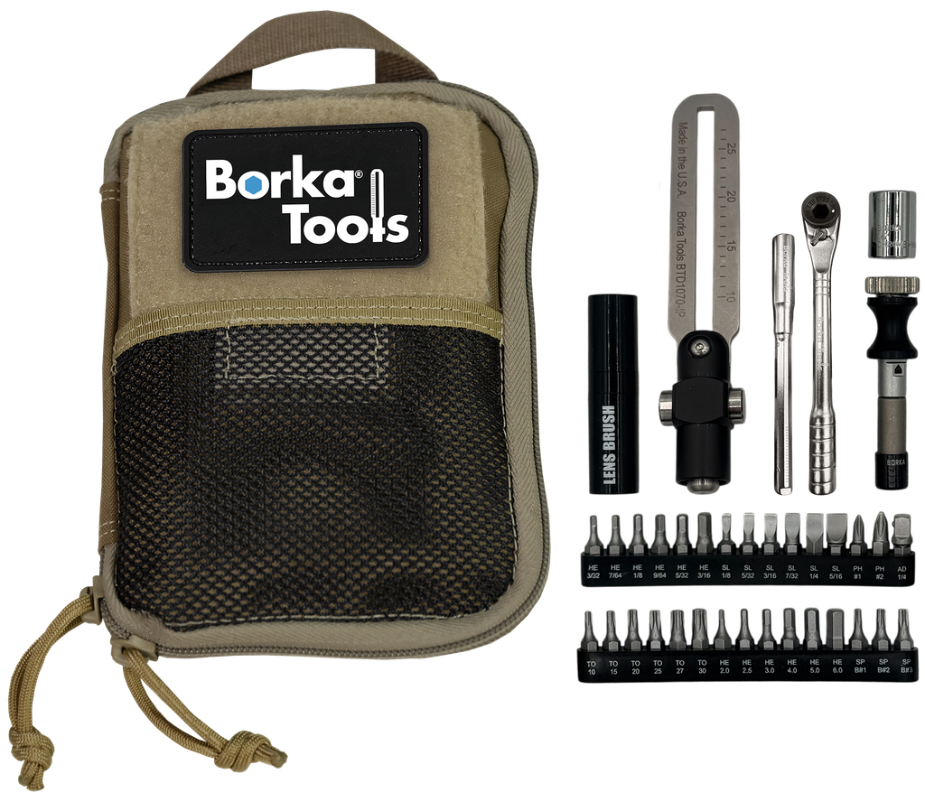 Borka Tool Kit with 4 Function T-Handle Driver